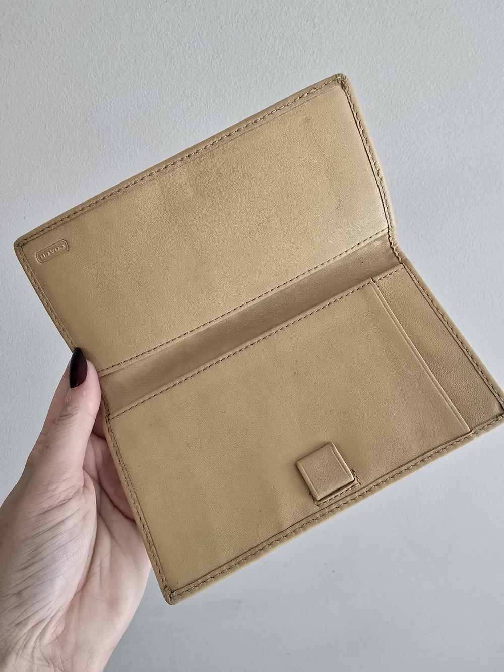 Vintage Coach Leather Checkbook Cover